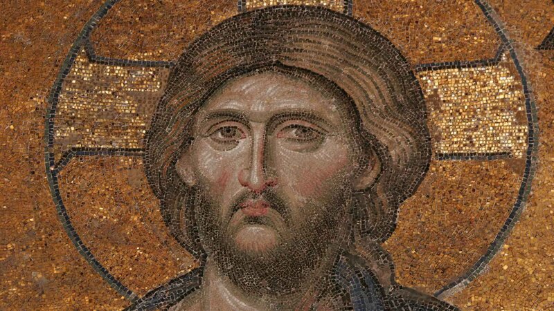 Mosaic of Christ's face