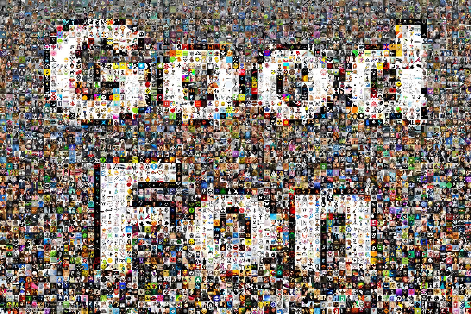 Mosaic of internet memes