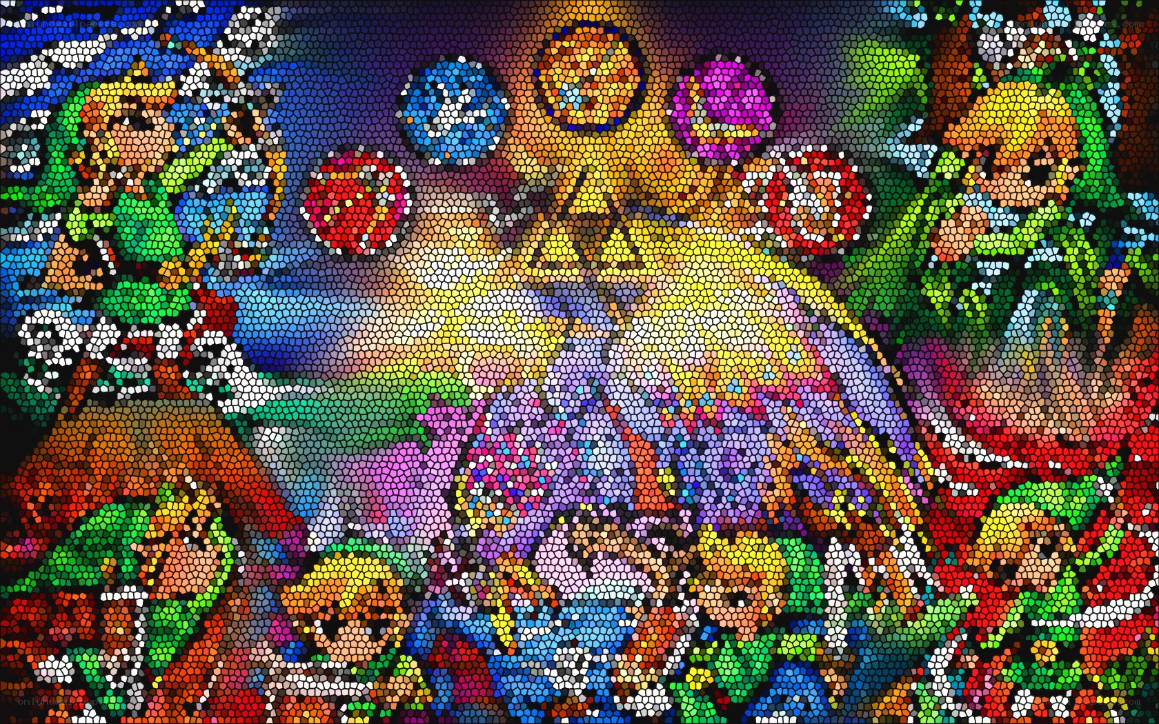 Mosaic of Link characters
