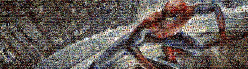 mosaic of video game characters