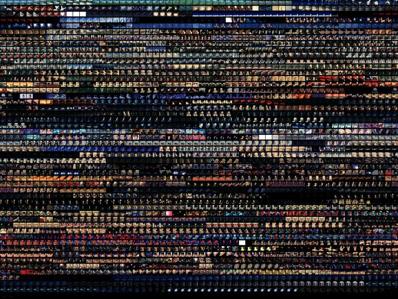 Mosaic of video game characters