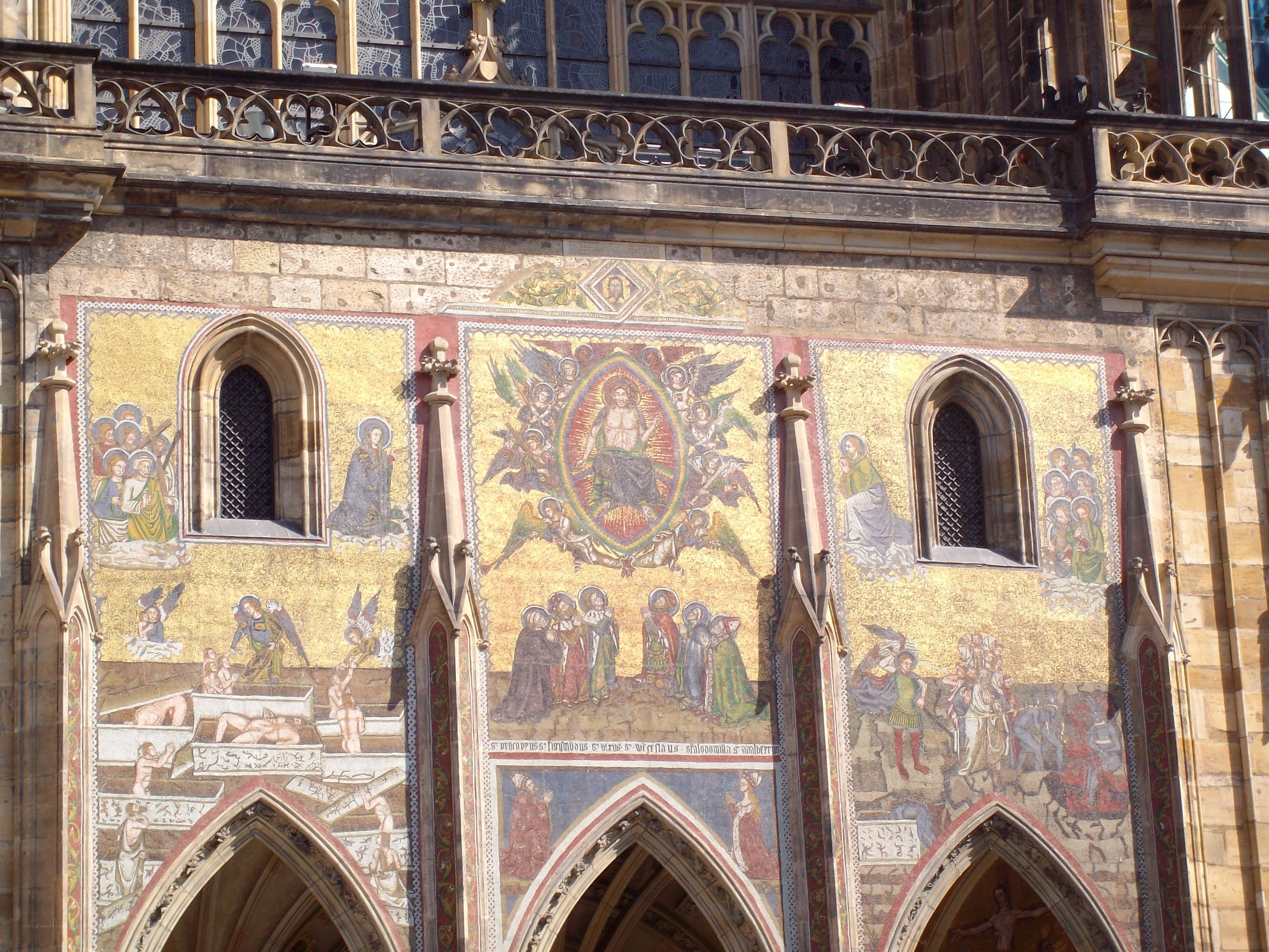 Mosaic on church facade