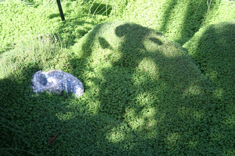 Mosaic Sculpture in Moss