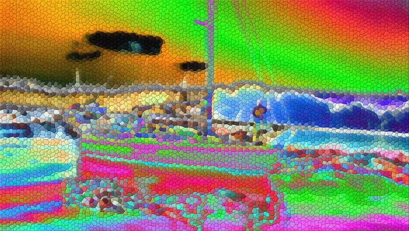 Mosaic-style Landscape