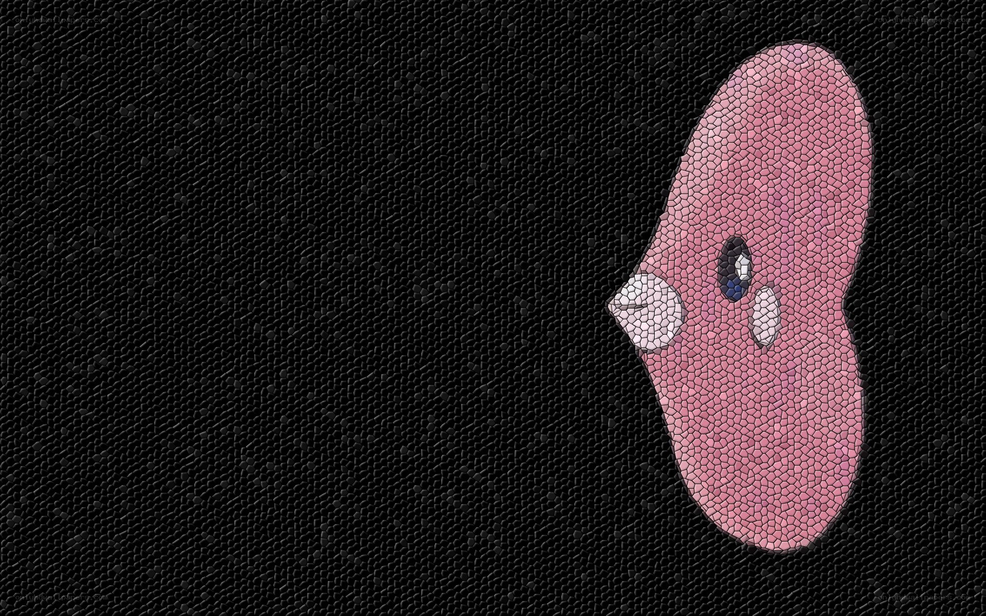 mosaic-style pink character