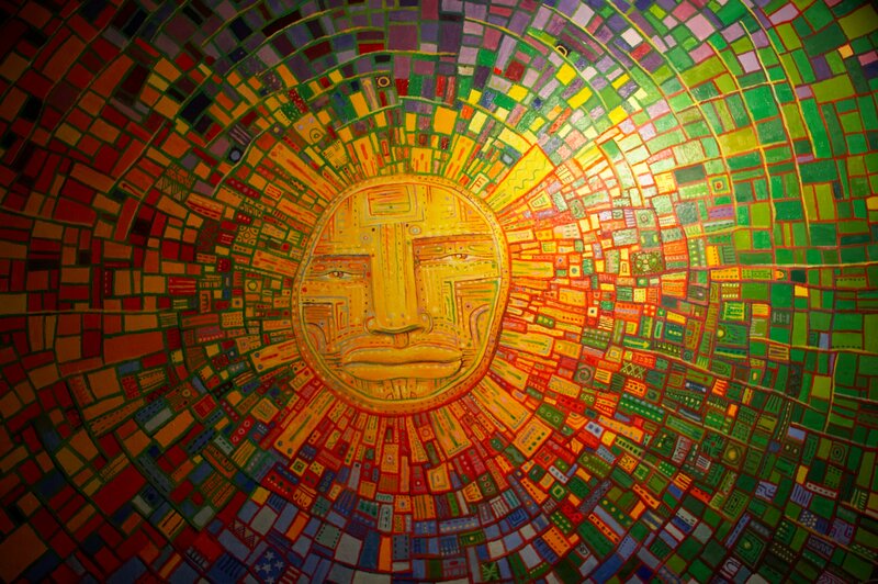 Mosaic Sun Face