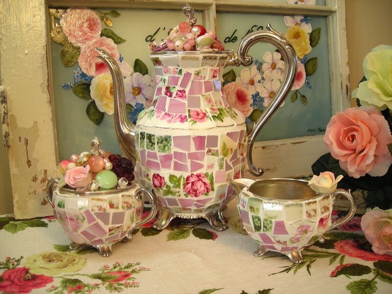 Mosaic Teapot Set