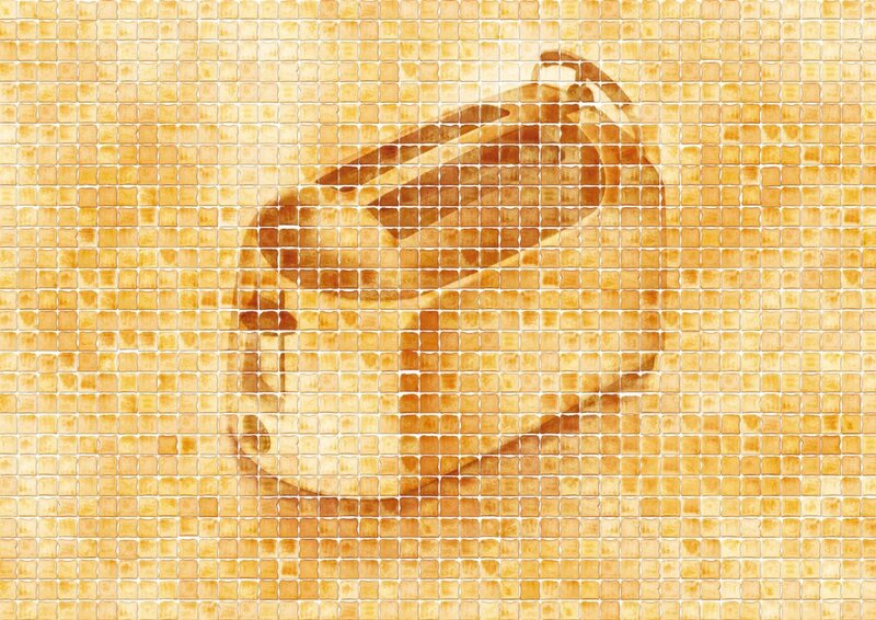 mosaic tile pattern with abstract design