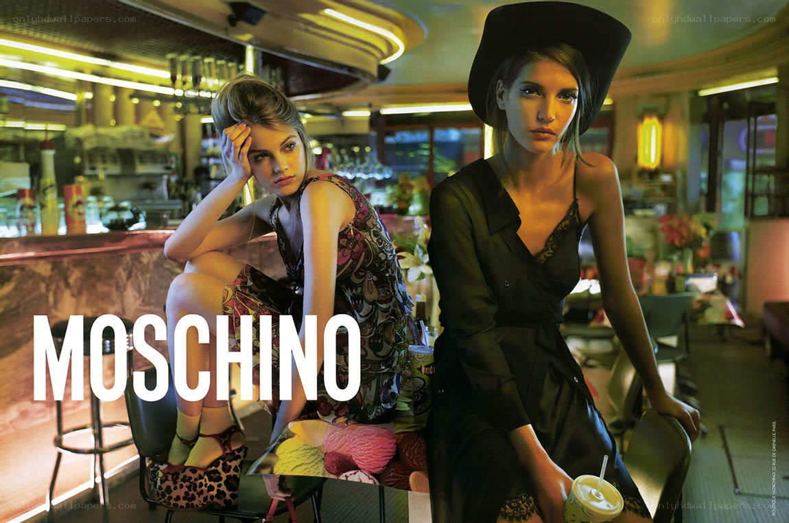Moschino fashion advertisement
