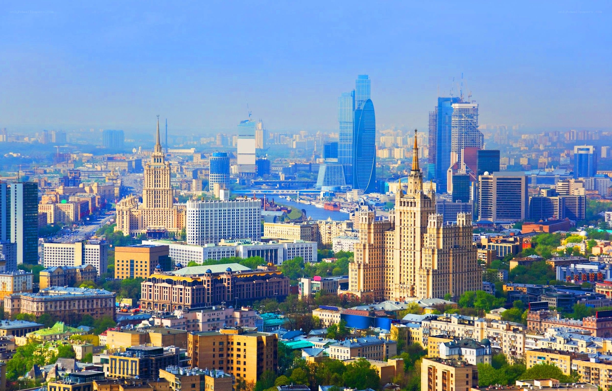 Moscow city skyline