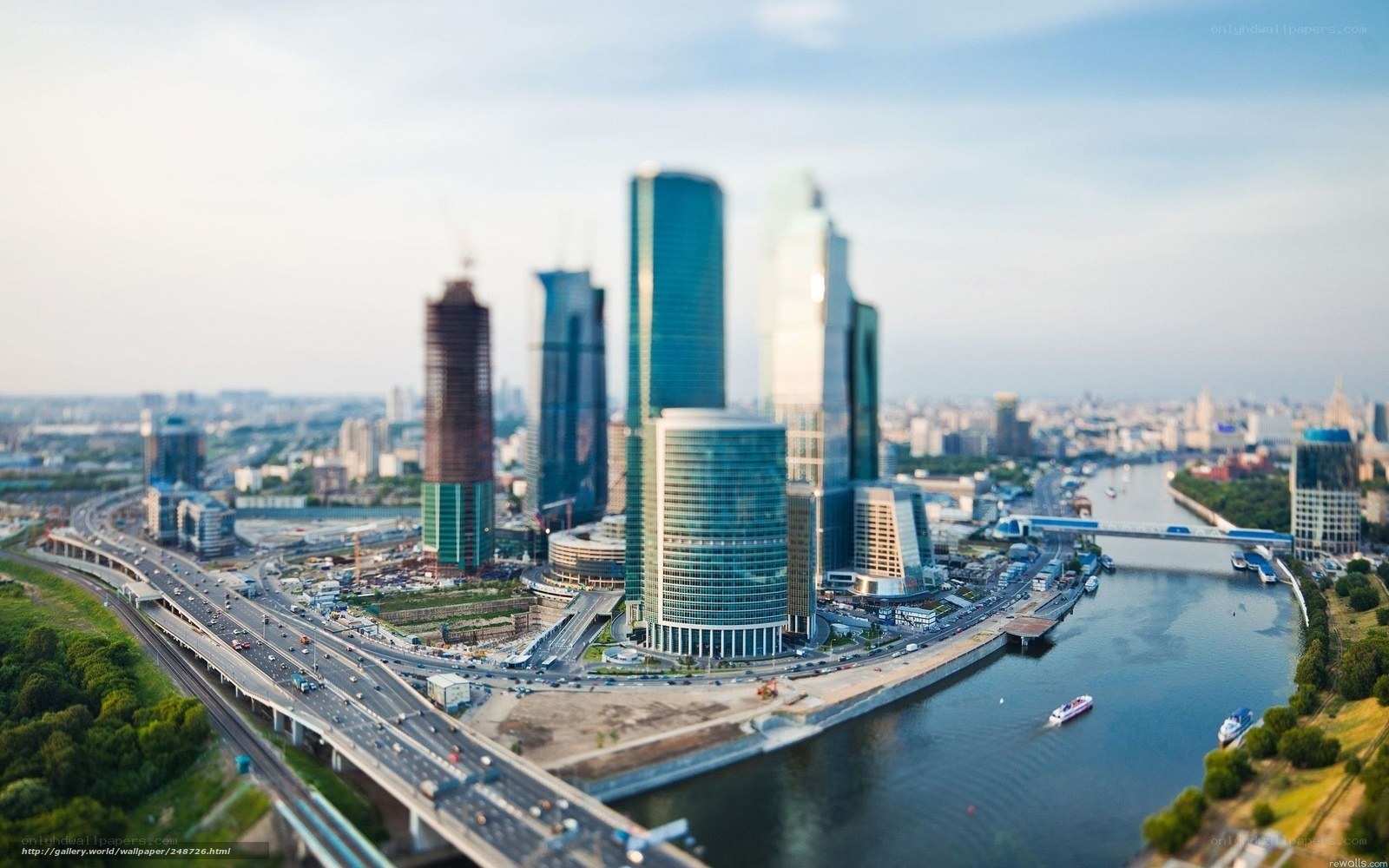Moscow city skyline