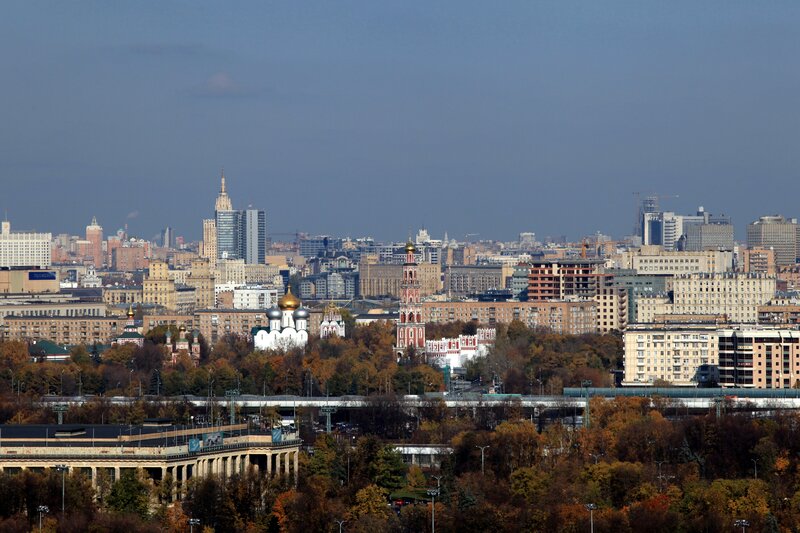 Moscow cityscape view