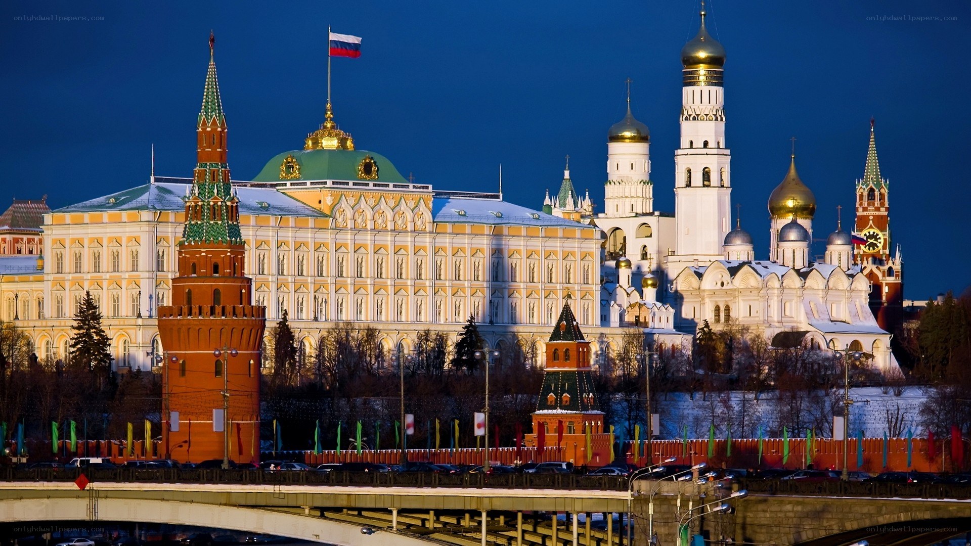 Moscow Kremlin at dusk