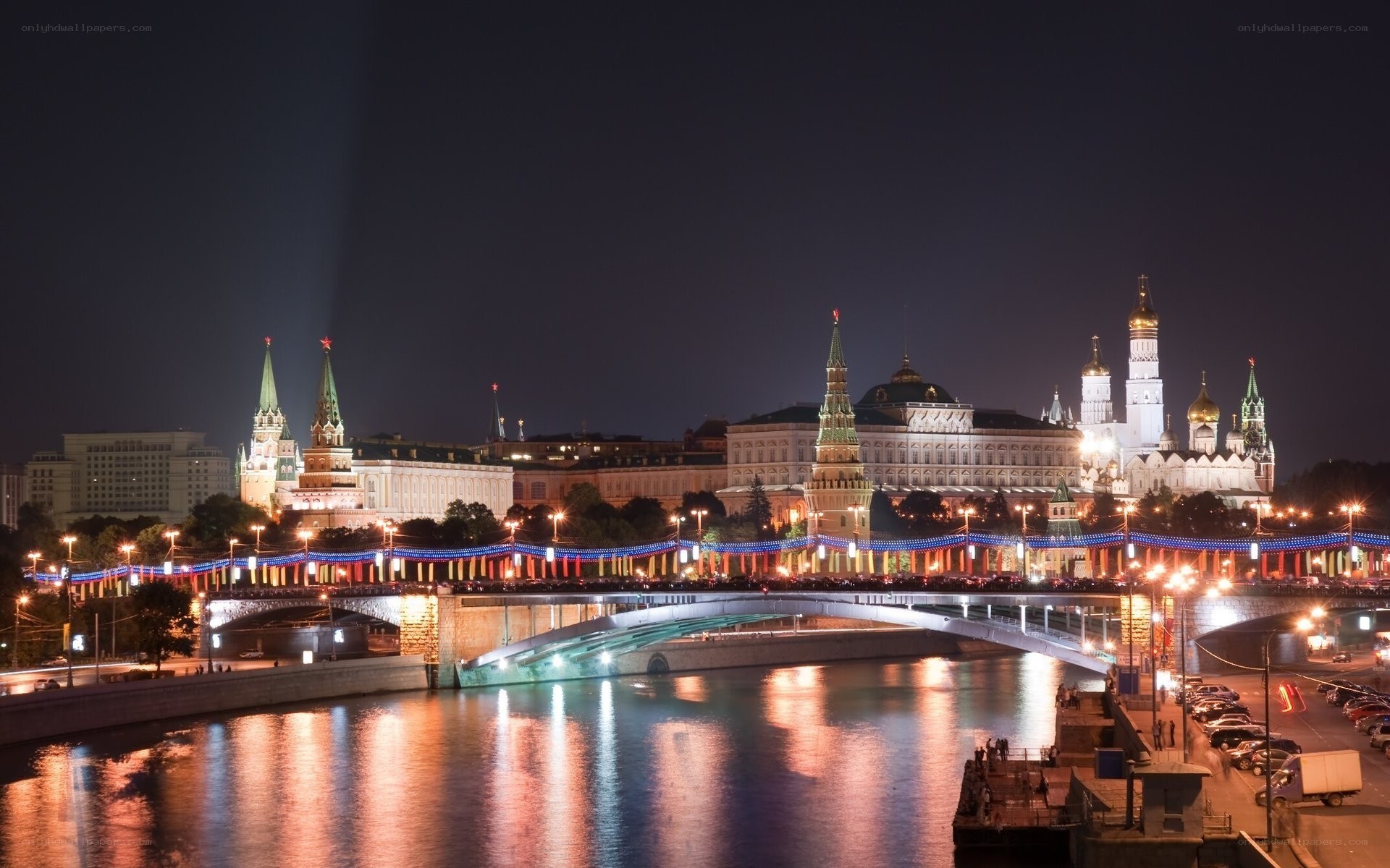 Moscow Kremlin at night
