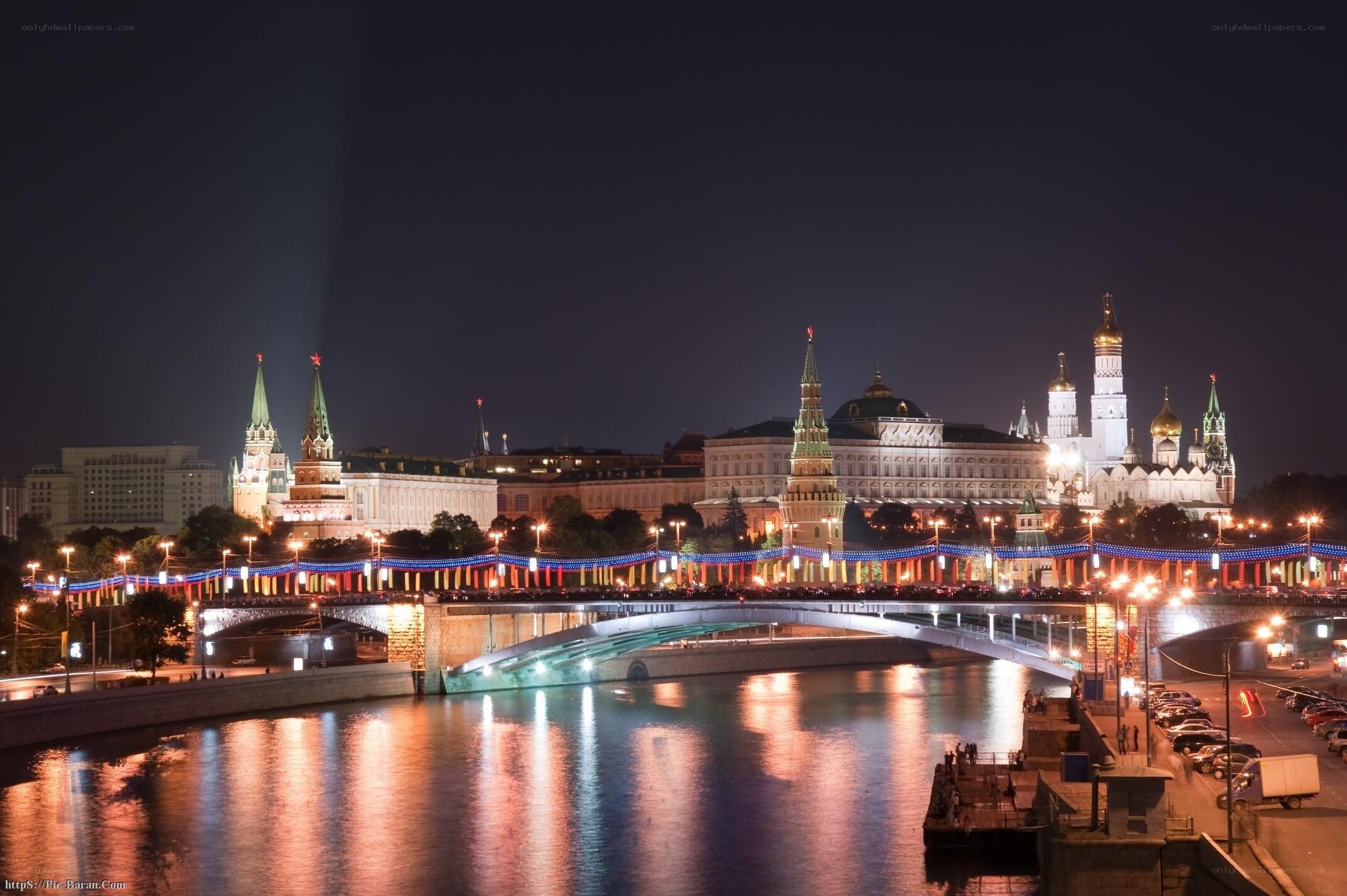 Moscow Kremlin at night