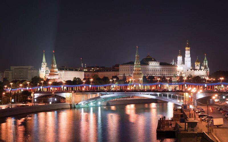 Moscow Kremlin at night