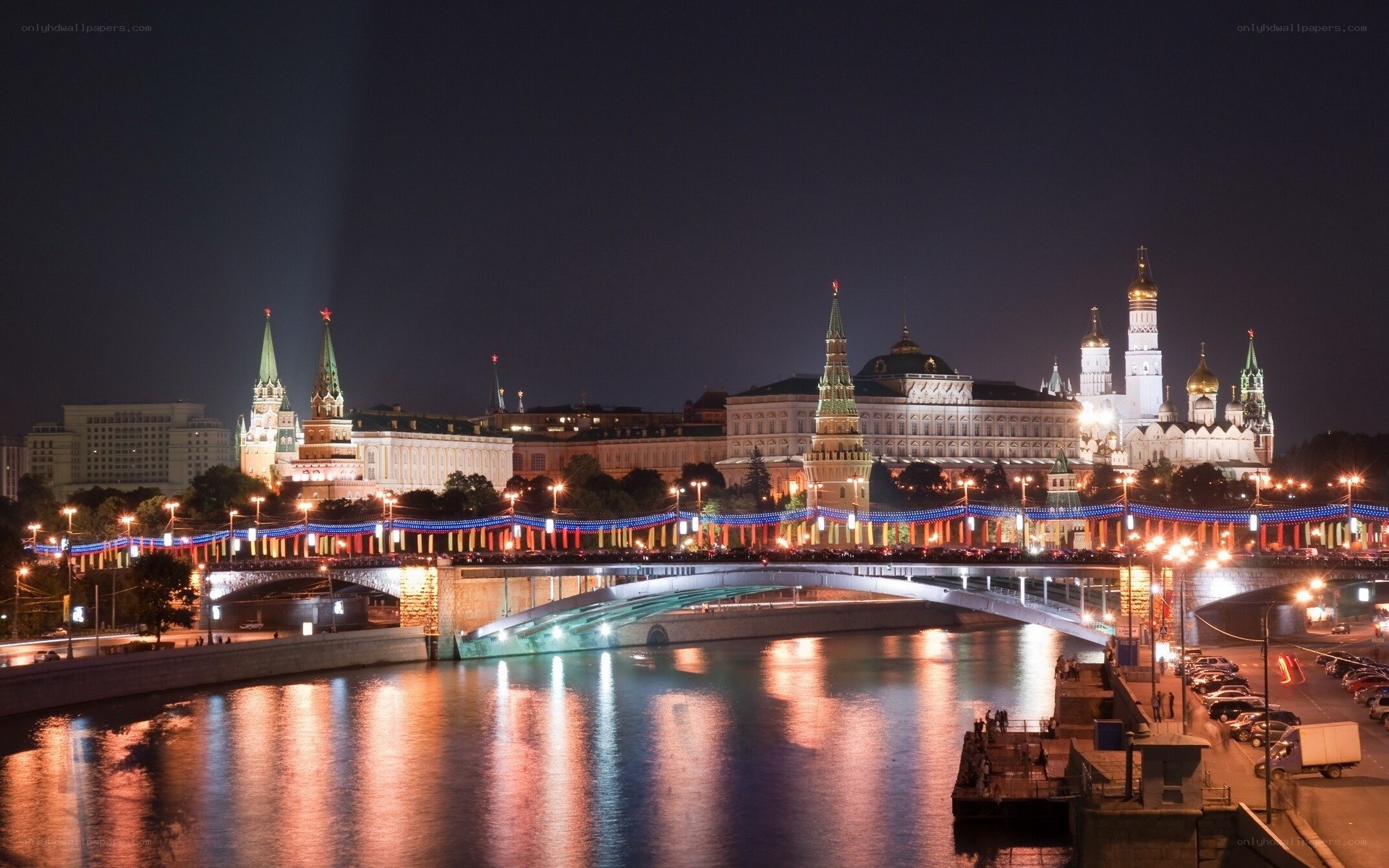 Moscow Kremlin at night