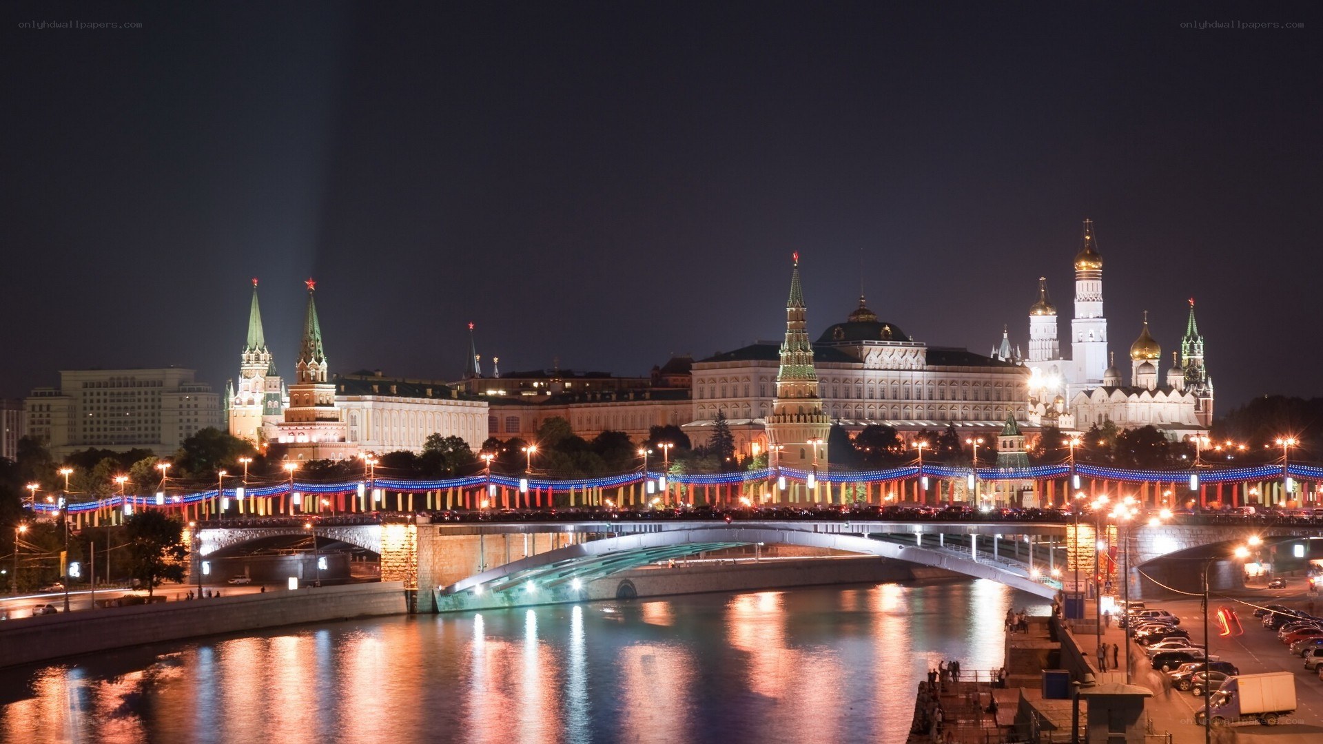 Moscow Kremlin at night