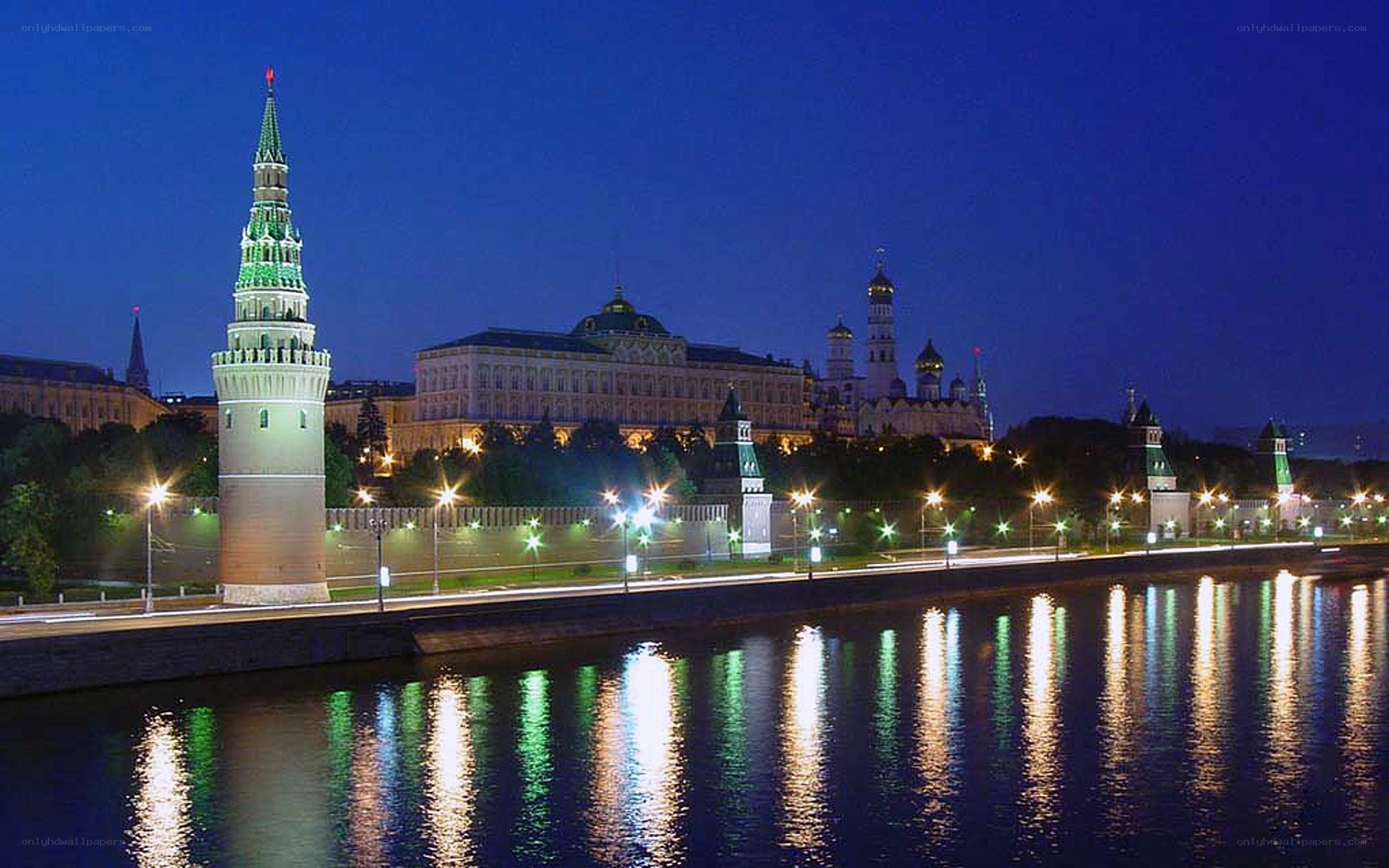 Moscow Kremlin at night