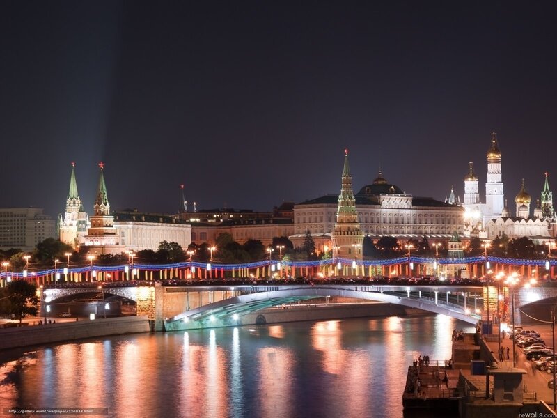 Moscow Kremlin at night