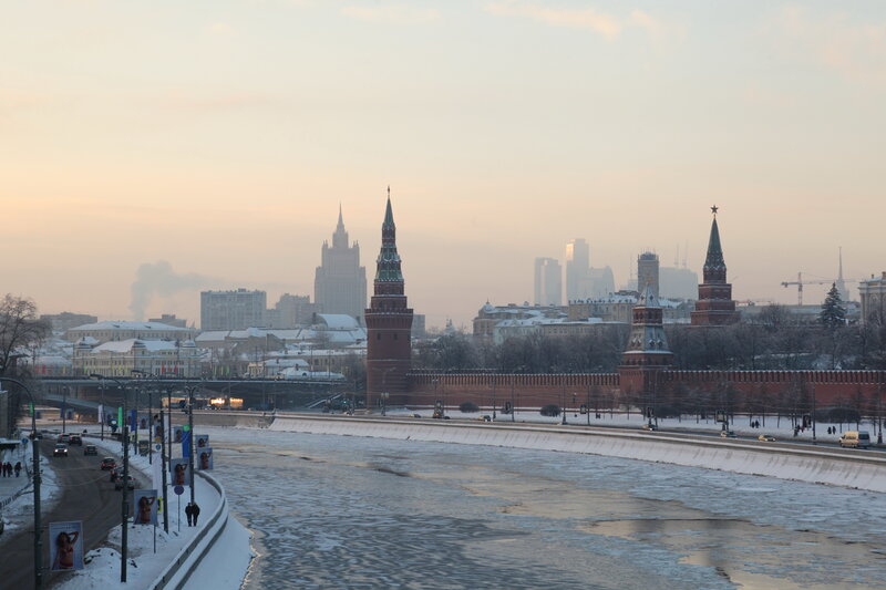 Moscow Kremlin in winter