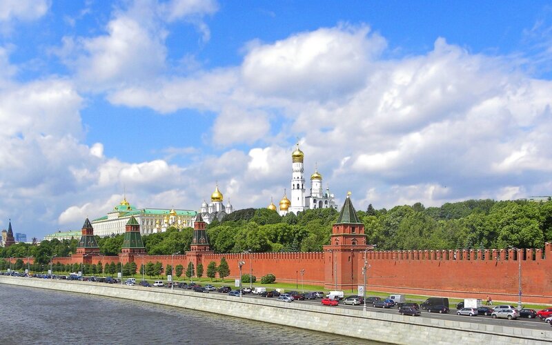 Moscow Kremlin on a sunny day