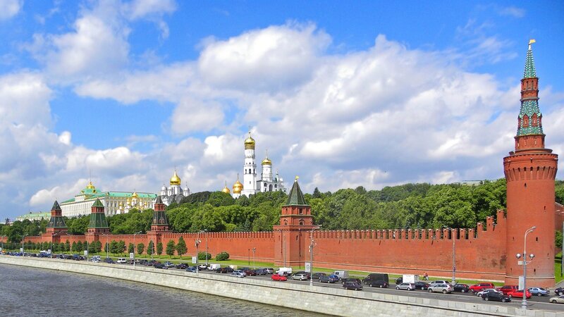 Moscow Kremlin on a sunny day