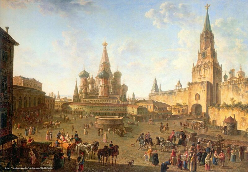 Moscow Red Square scene