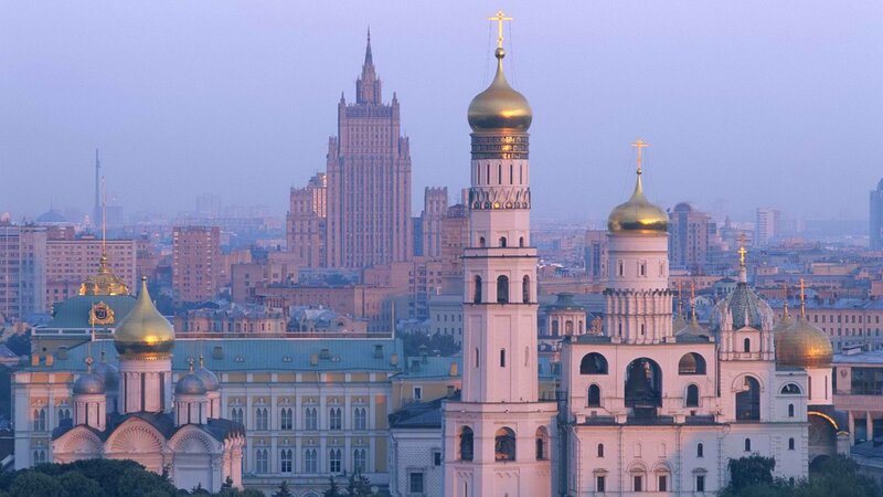Moscow skyline with Kremlin