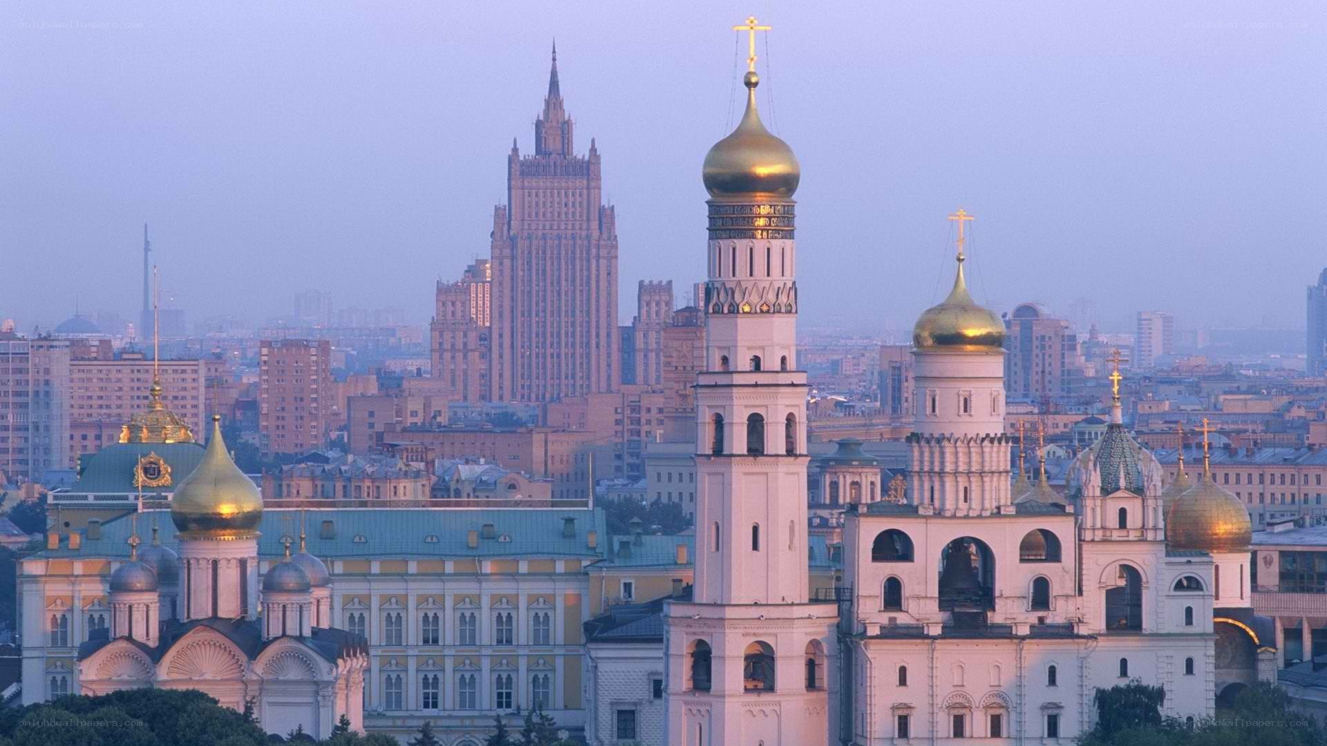 Moscow skyline with Kremlin