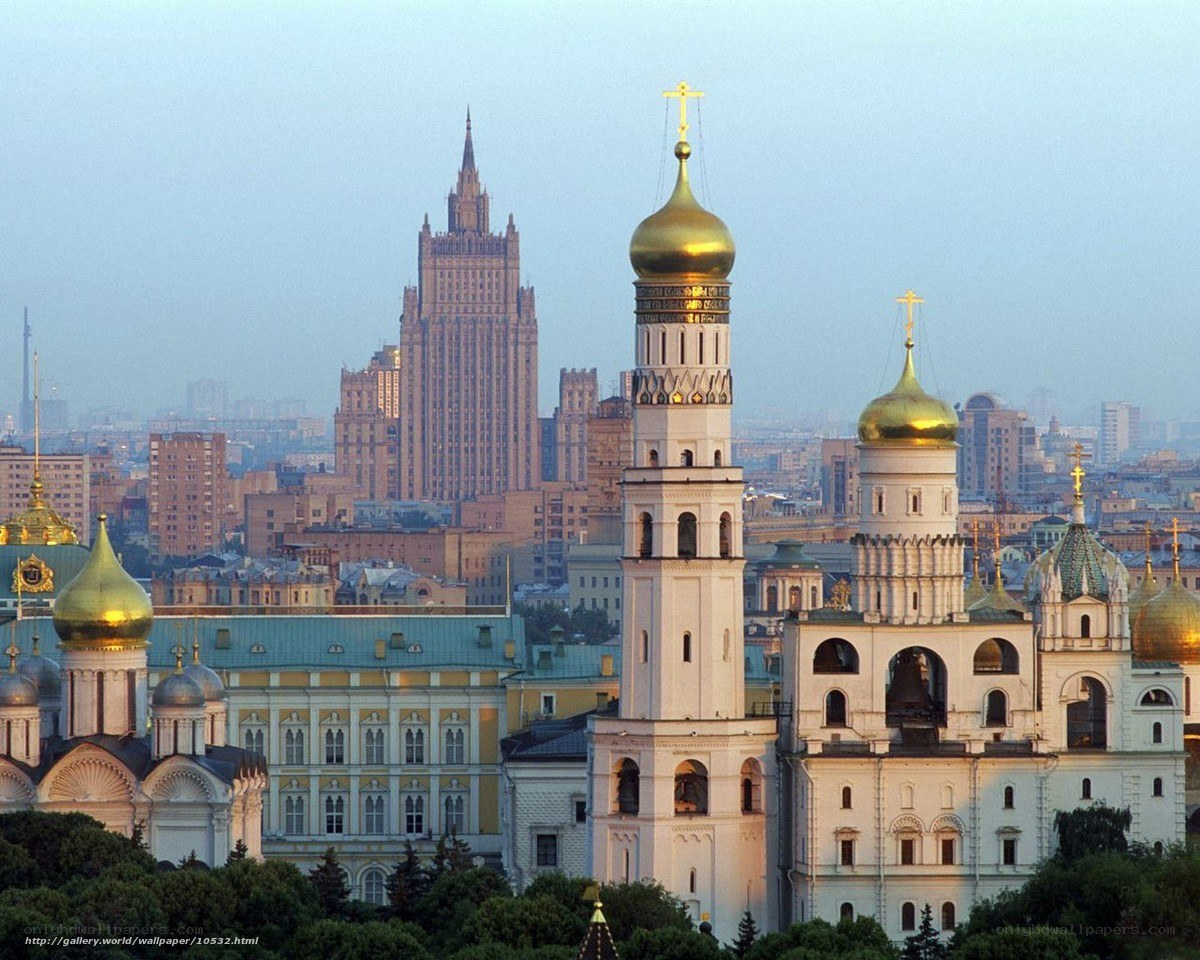 Moscow skyline with Kremlin