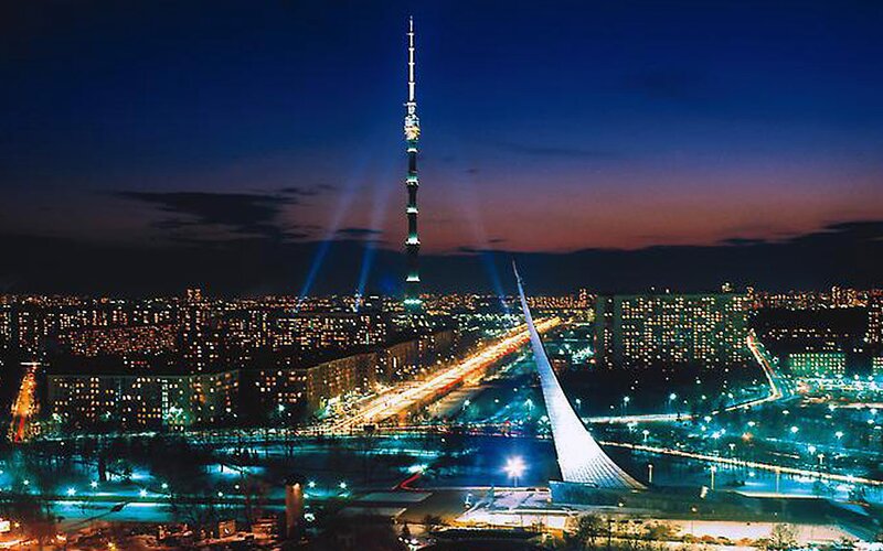 Moscow Tower at Night