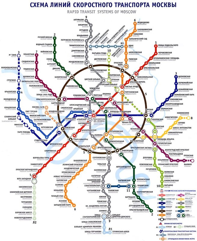 Moscow Transit Map