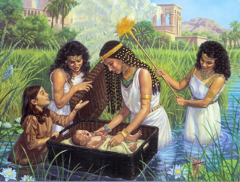Moses found in the Nile
