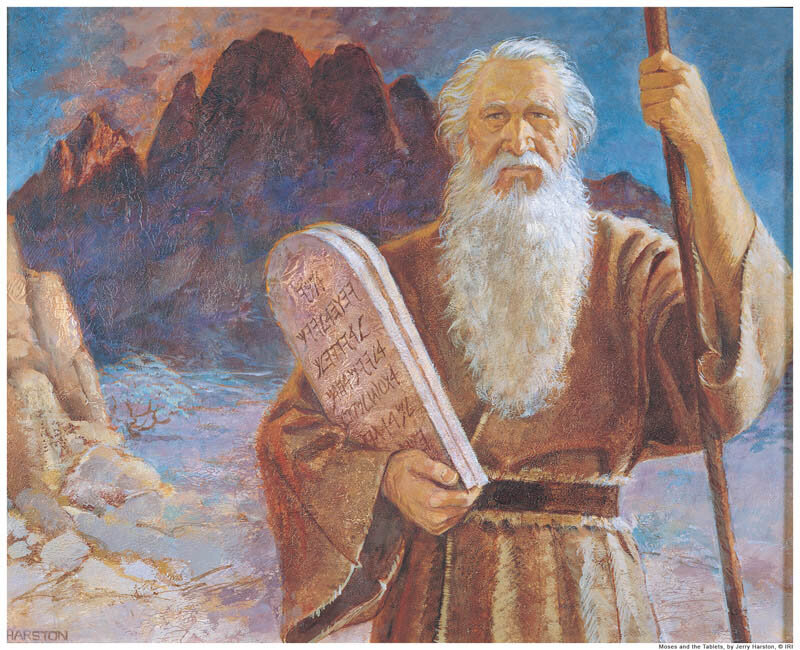 Moses Holding Tablets