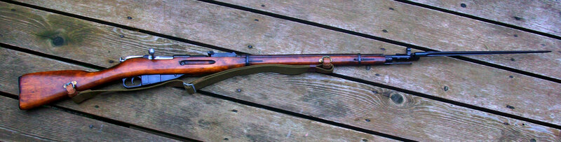 Mosin-Nagant rifle with bayonet