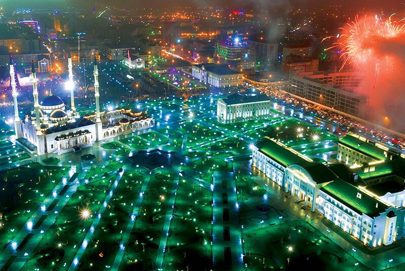 Mosque and City Square