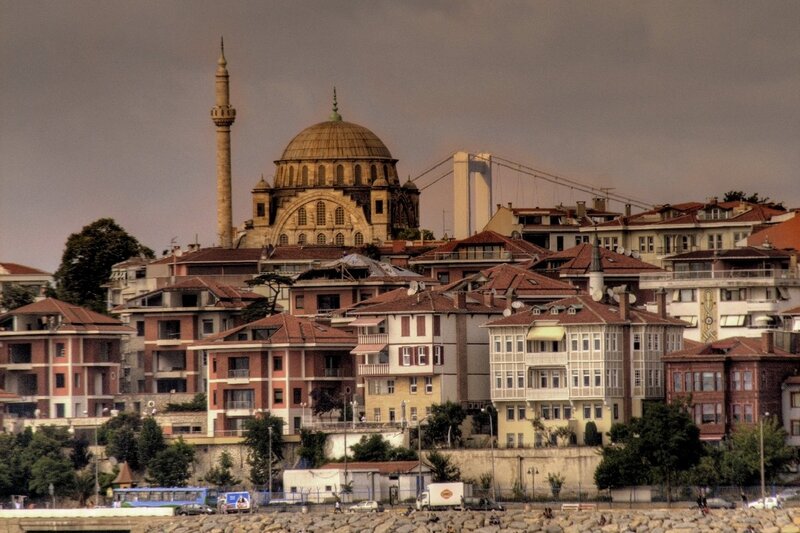 Mosque and cityscape in Istanbul