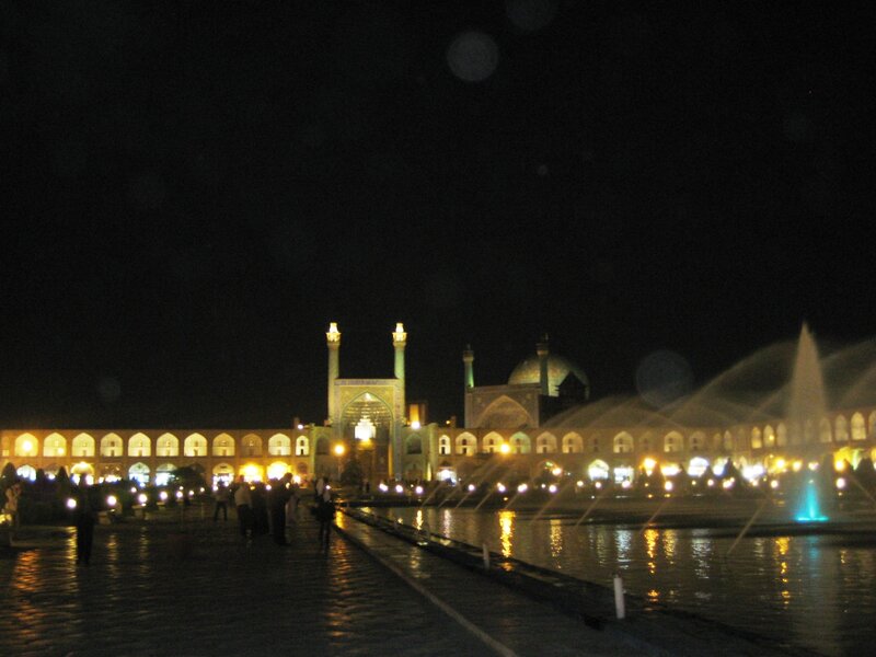 Mosque at Night — Black, Serene