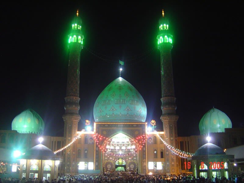 Mosque at Night — Green