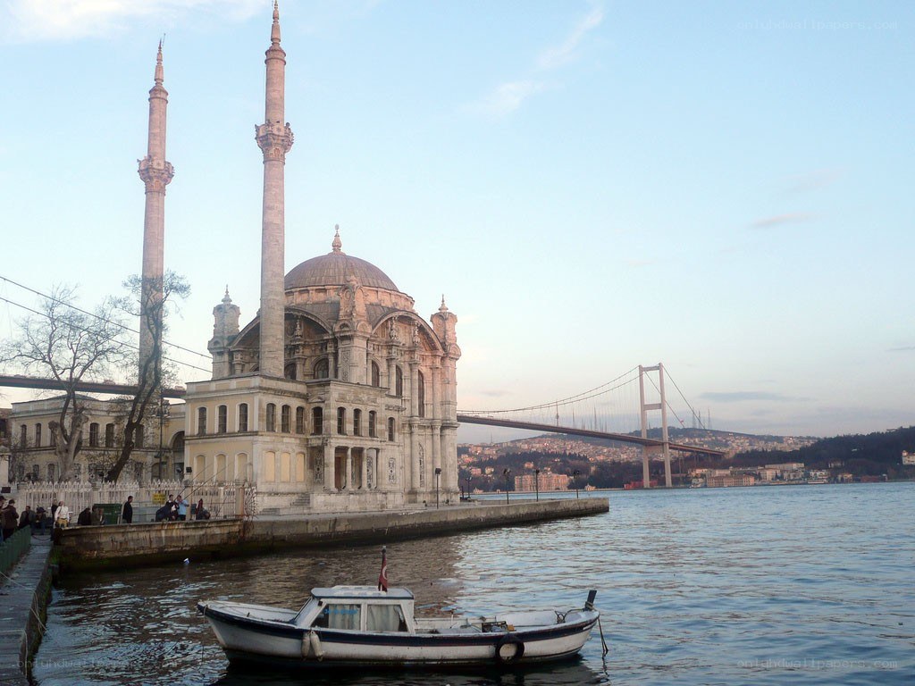 mosque by the water