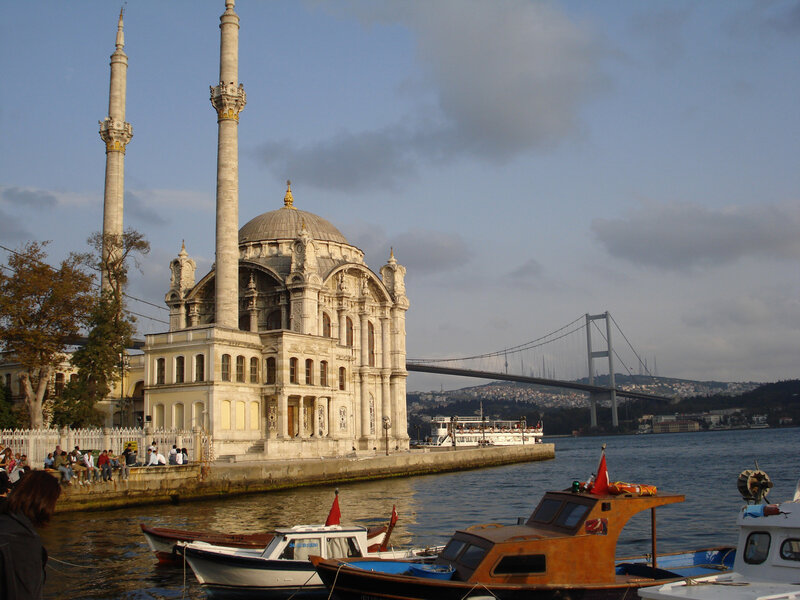 mosque by the water