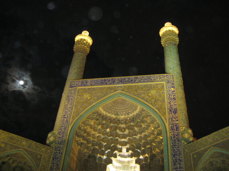 Mosque Entrance at Night