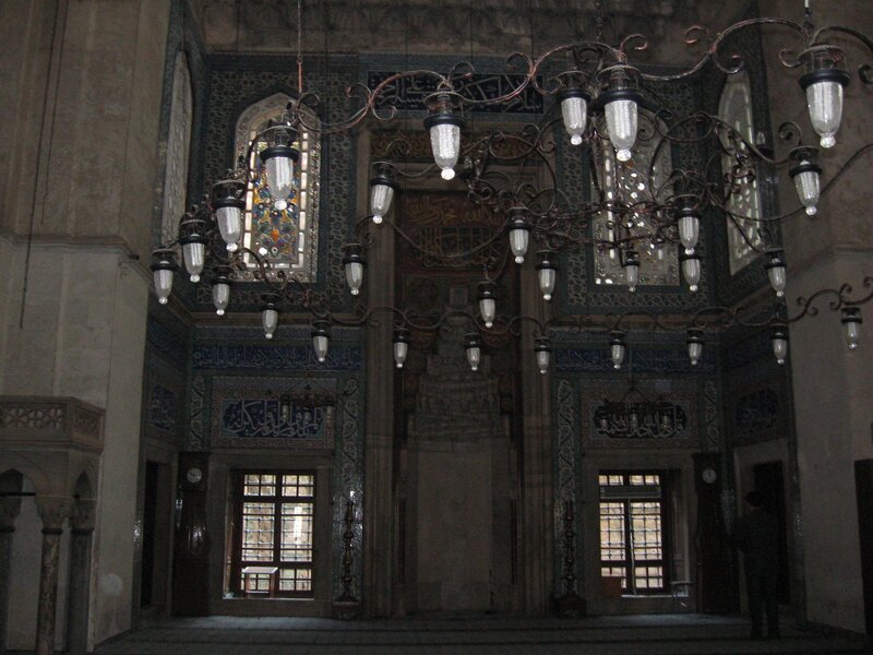 Mosque Interior — Blue, Serene, Photograph