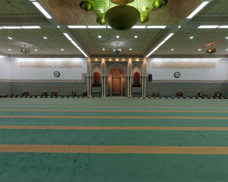 Mosque Interior — Green