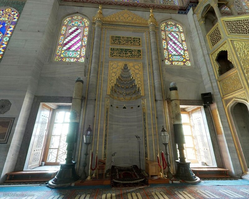 Mosque Interior with Mihrab