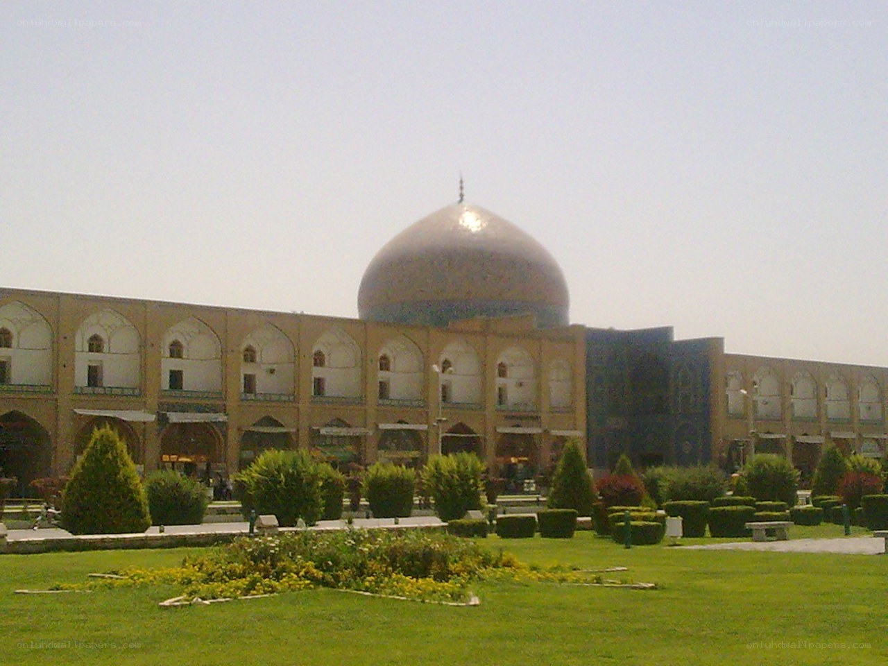 Mosque with a large dome