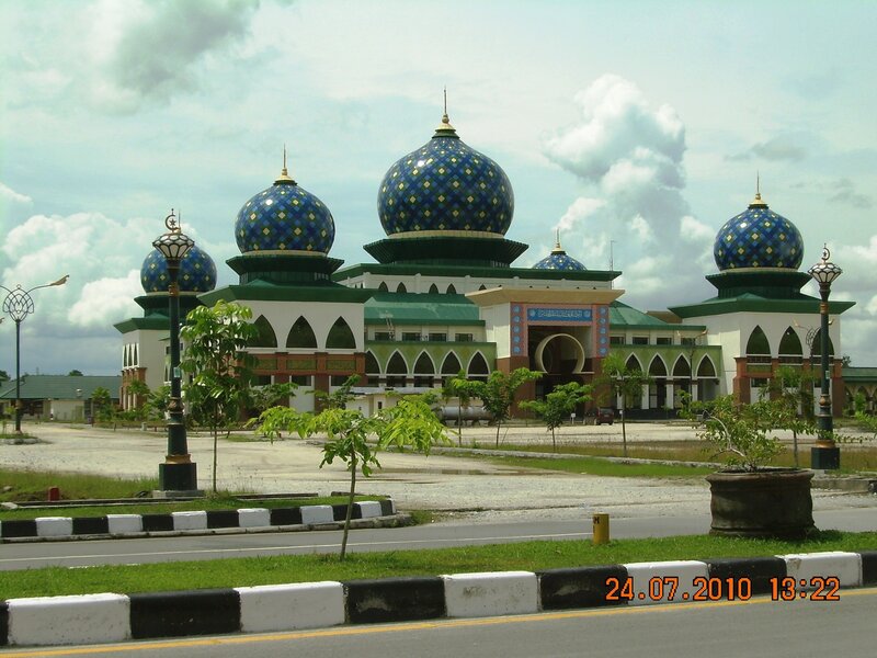 Mosque with Blue Domes — Serene