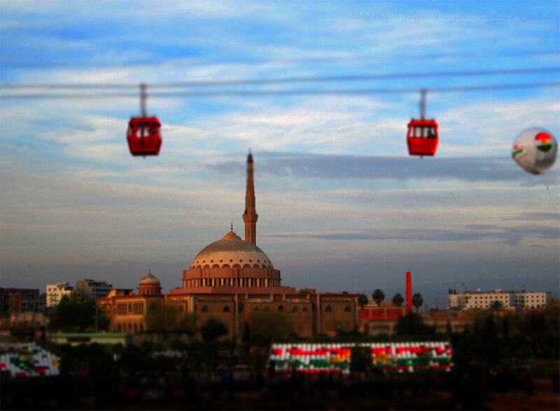 Mosque with Cable Cars