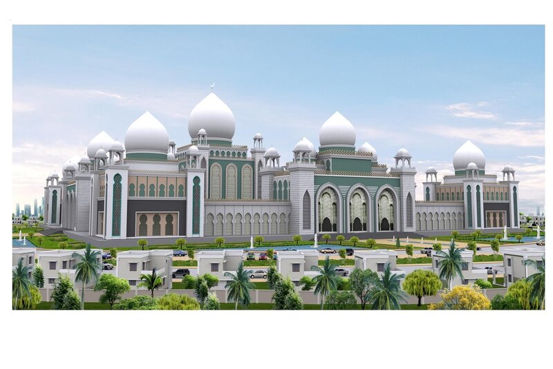 Mosque with Domes